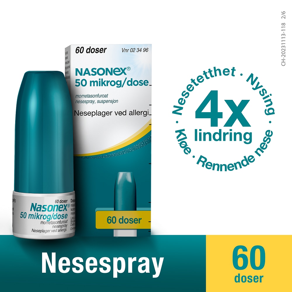 Nasonex nässpray 60 doser Norway 4